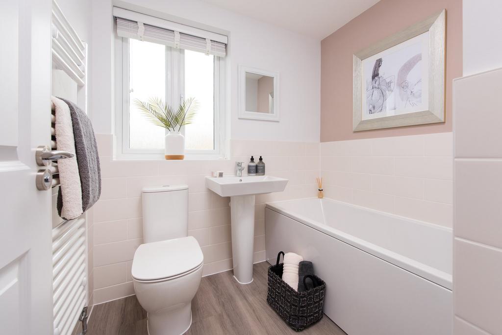 Bathroom in the Hadley home at Willow Grove