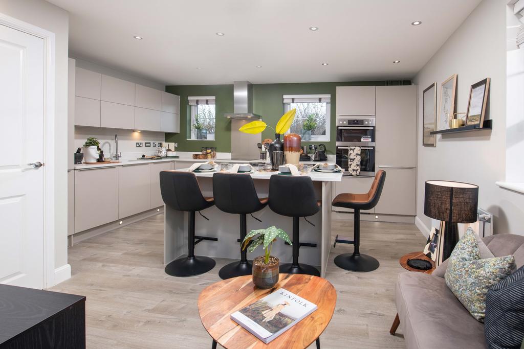 Internal view of the kitchen dining area of an...