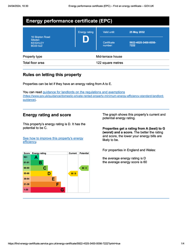 EPC Certificate