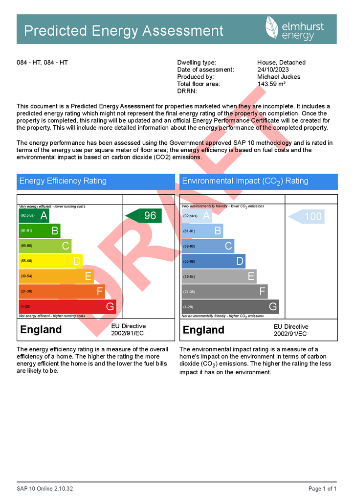 EPC &#39;A&#39; Rated