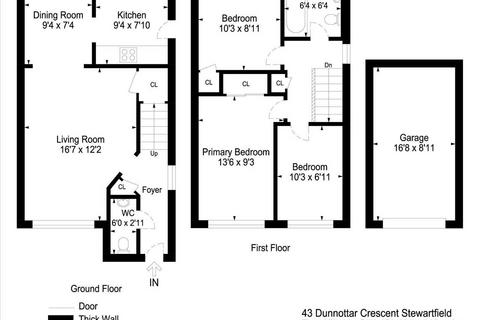3 bedroom semi-detached house for sale, Dunnottar Crescent, Stewartfield, EAST KILBRIDE