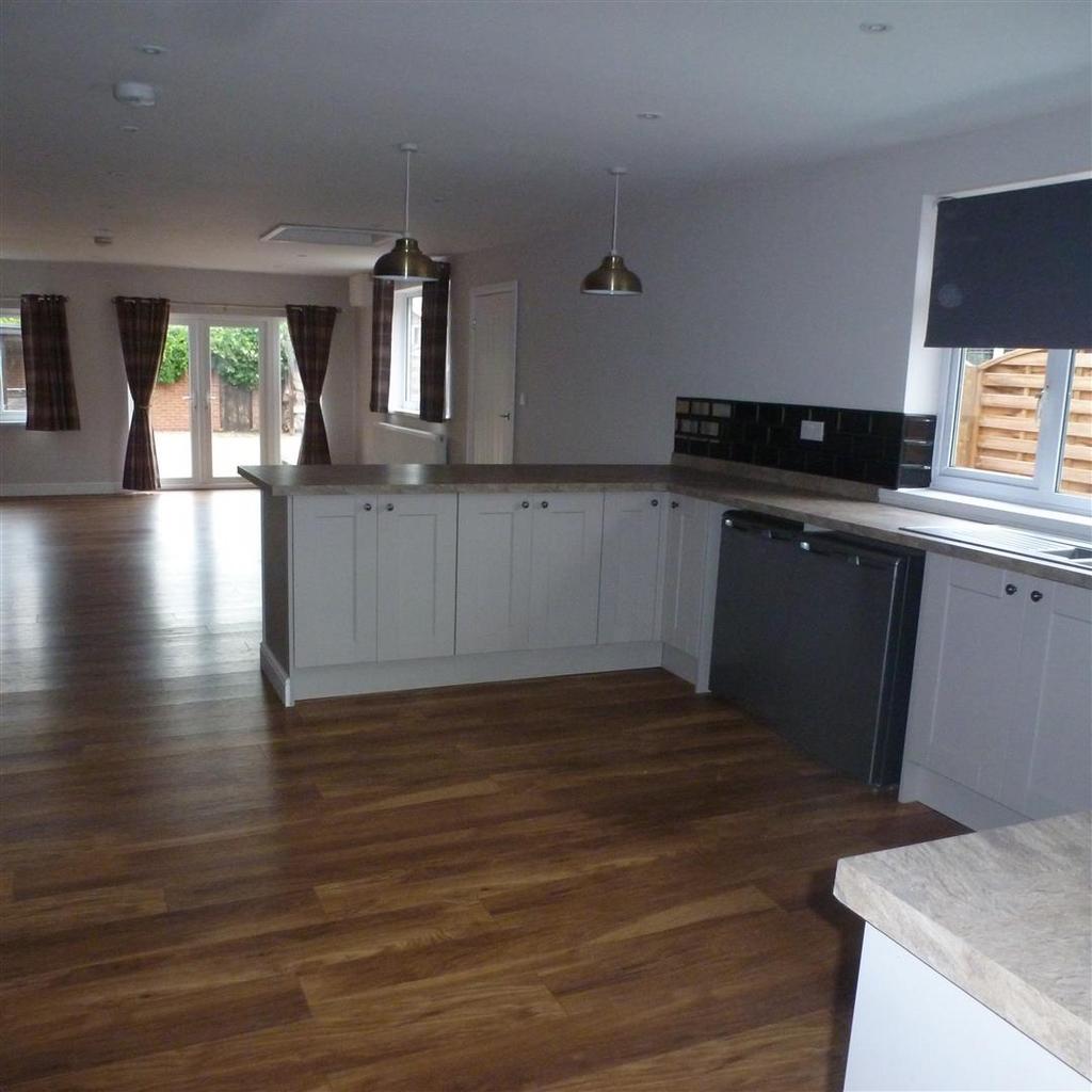 Open plan living dining kitchen