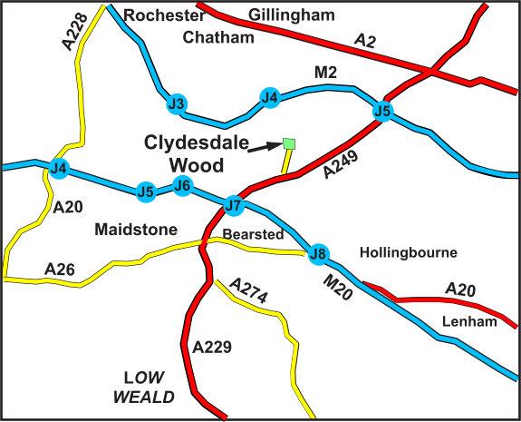 Clydesdale Wood Location Map