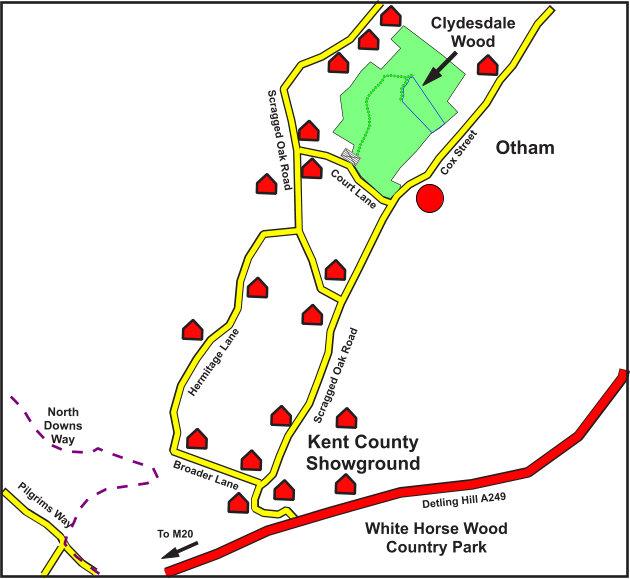 Clydesdale Wood Location Map