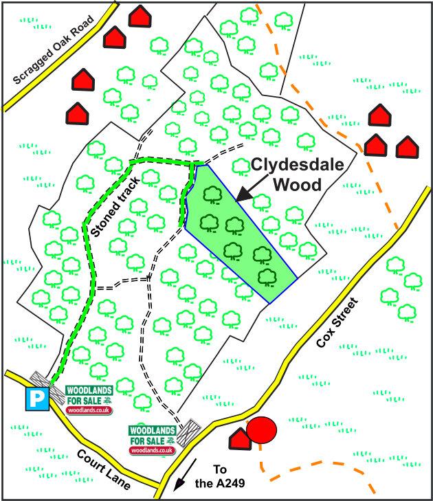 Clydesdale Wood Location Map