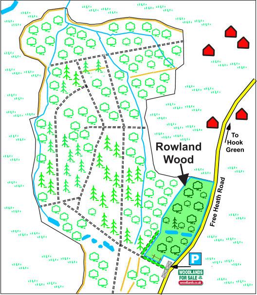 Rowland Wood Location Map