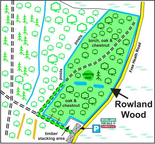 Rowland Wood Wood Map