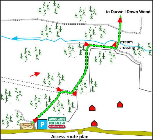 Darwell Down Wood Location Map