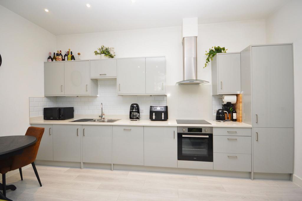 Open plan kitchen, dining and lounge area