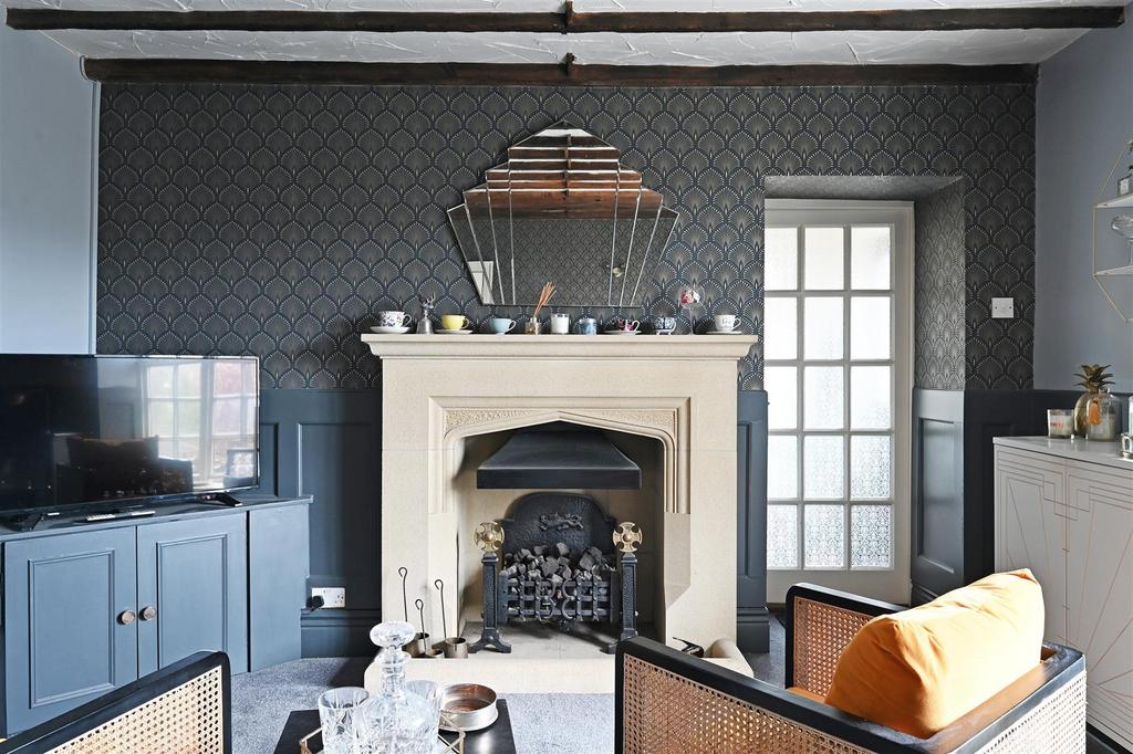 Fireplace in sitting room