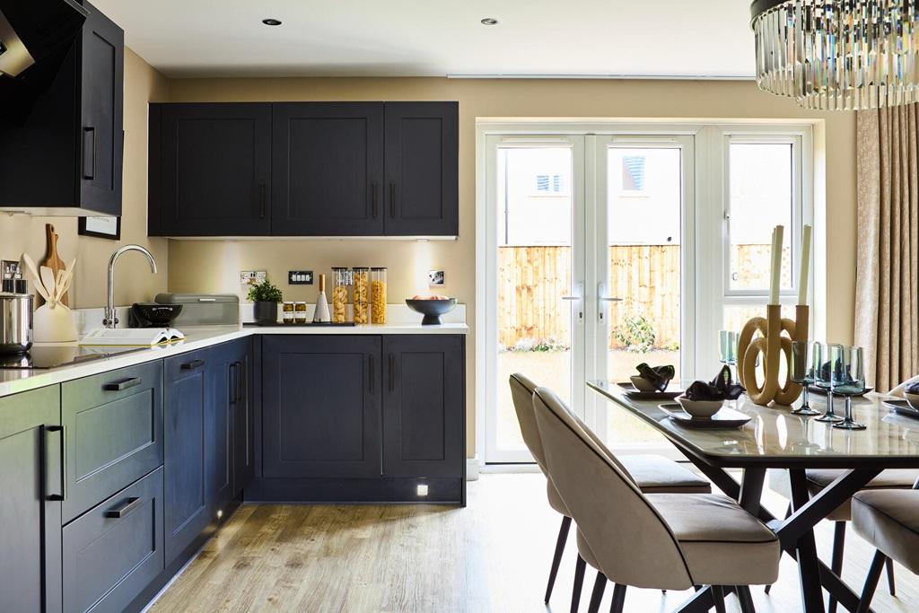 An open plan kitchen diner area is perfect for...