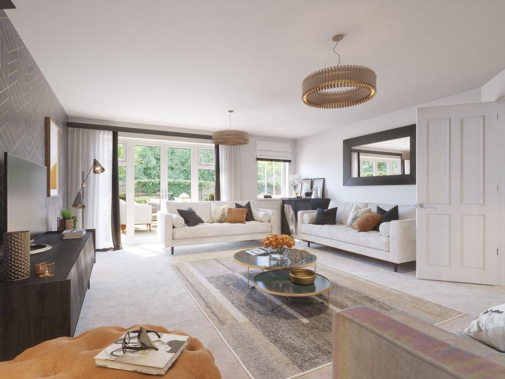 Lounge in the Evesham show home