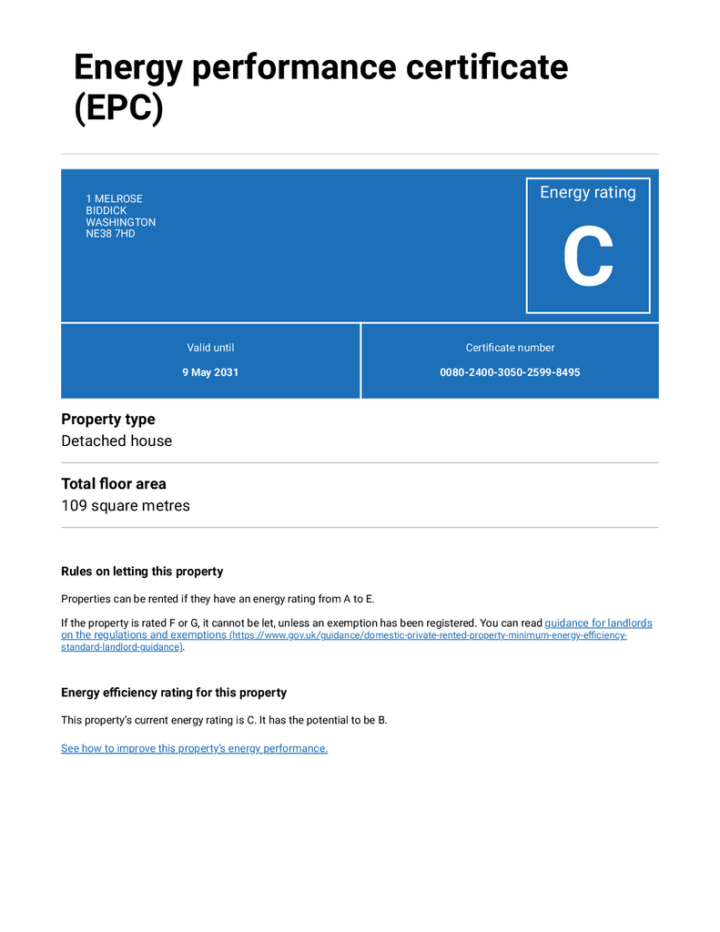 Energy Performance Certificate