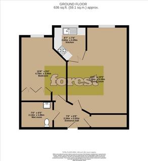 1 bedroom flat for sale, Felbridge Court, Feltham, Middlesex, TW13