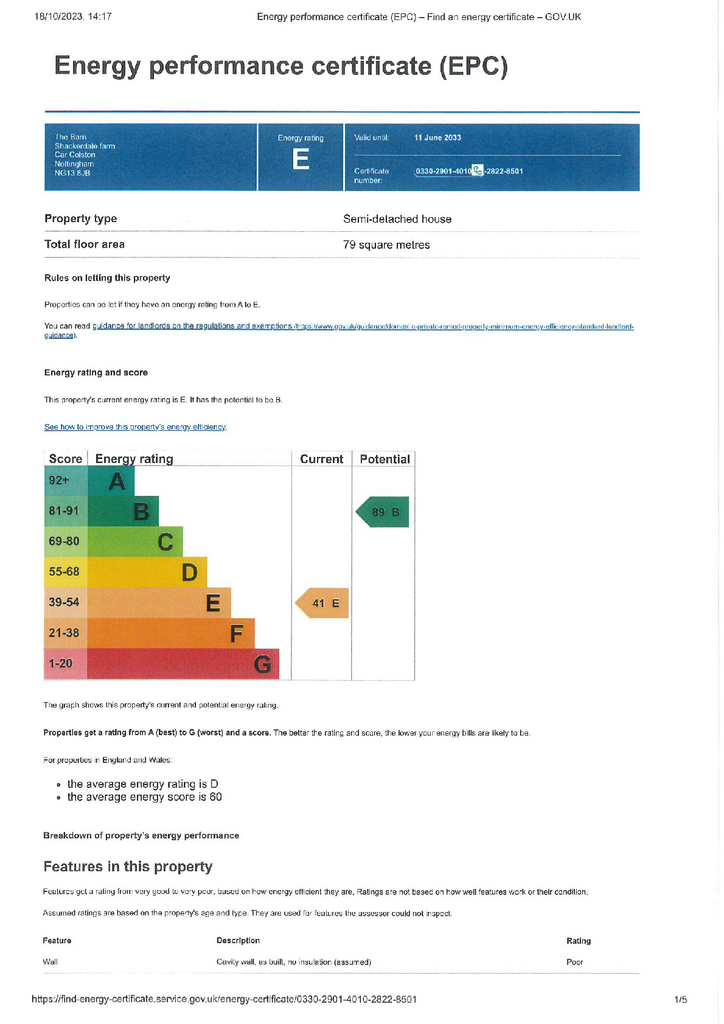 EPC Certificate