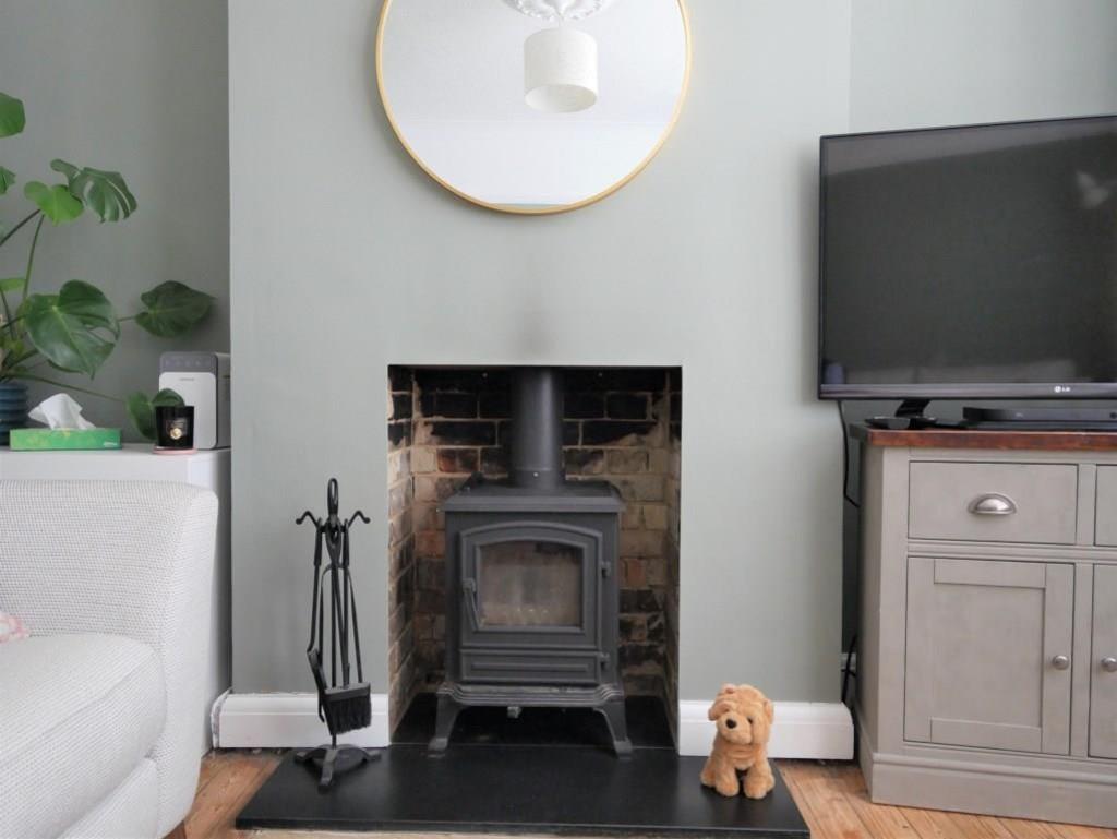 Sitting room log burner