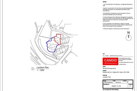 Plot for sale, Godley Hill, Godley, Hyde SK14