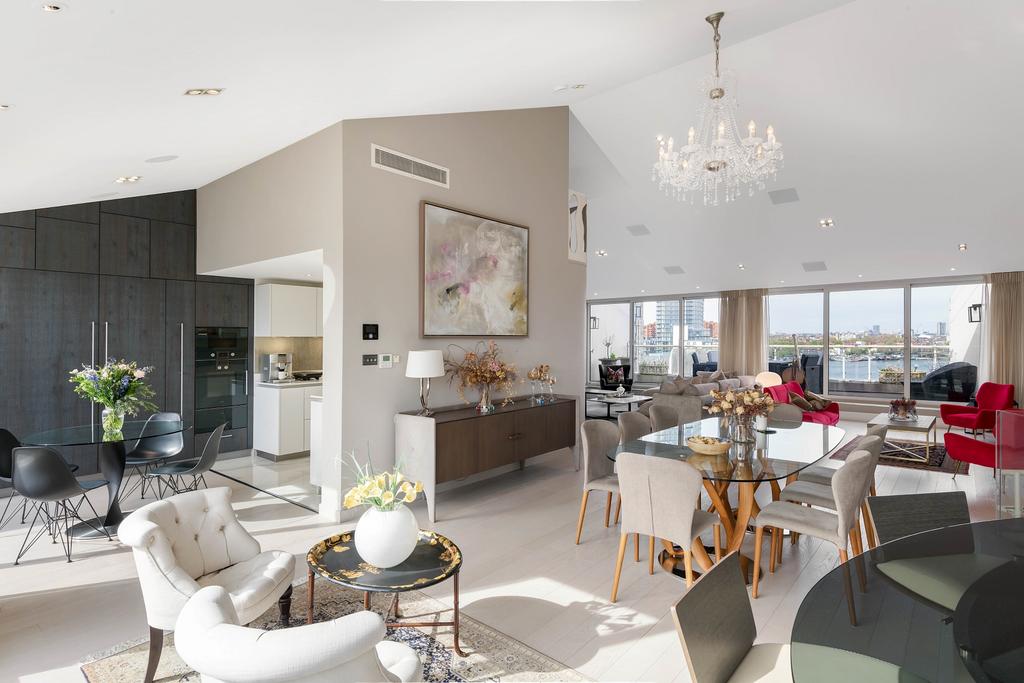 Chelsea Harbour, London SW10 3 bed penthouse - £2,995,000