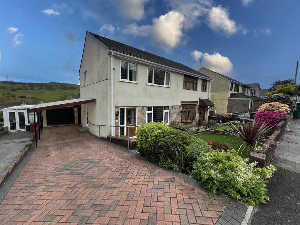 Tonyrefail Mapbasic Tyn Y Wern Tonyrefail - Tonyrefail 3 bed semi-detached house - £229,950