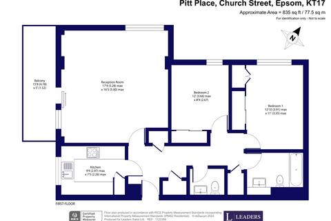 2 bedroom apartment for sale, Pitt Place, Church Street, Epsom