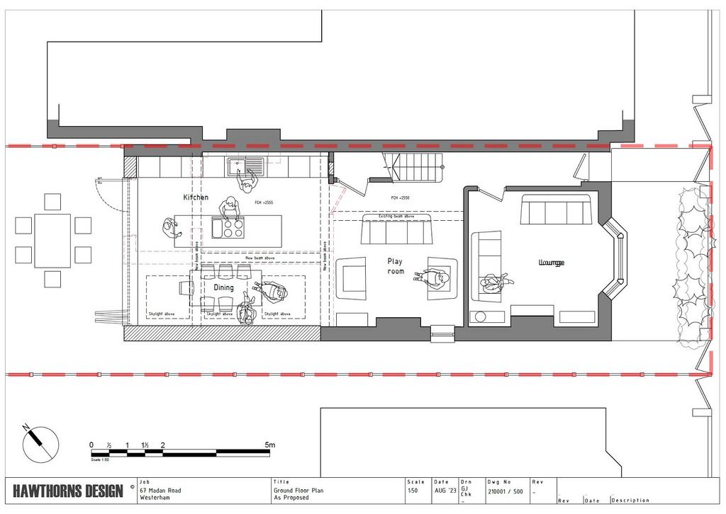 Open Plan Family, Dinning &amp; Kitchen