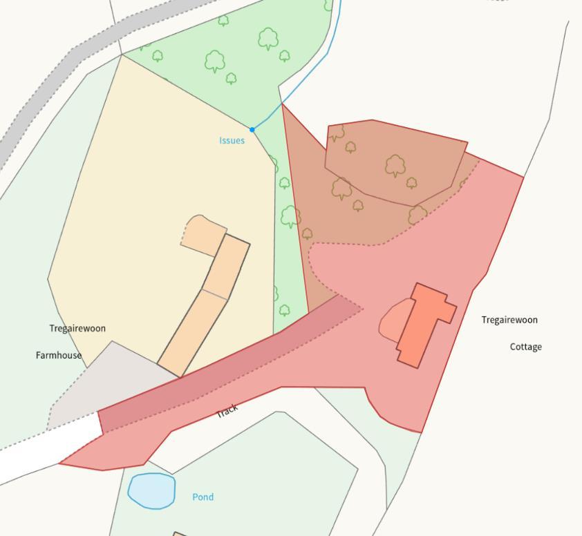 Tregairewoon Farm Cottage Boundaries.png