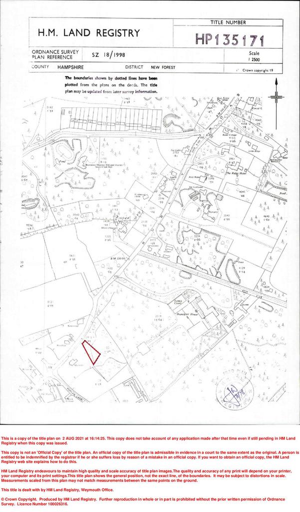 Burley Road, Christchurch BH23 Land for sale £25,000