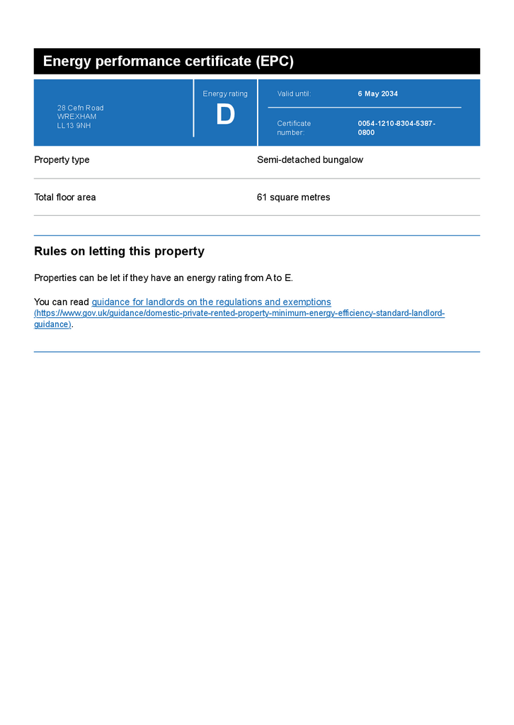EPC Certificate