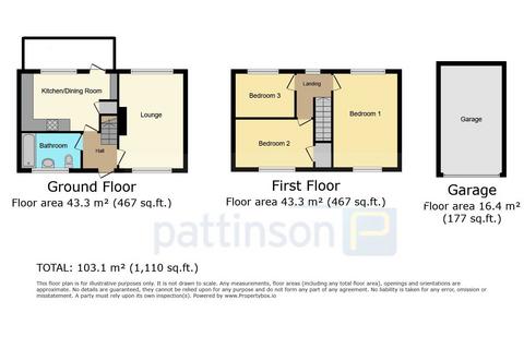 3 bedroom terraced house for sale, Burdon Place, Peterlee, Durham, SR8 5QZ