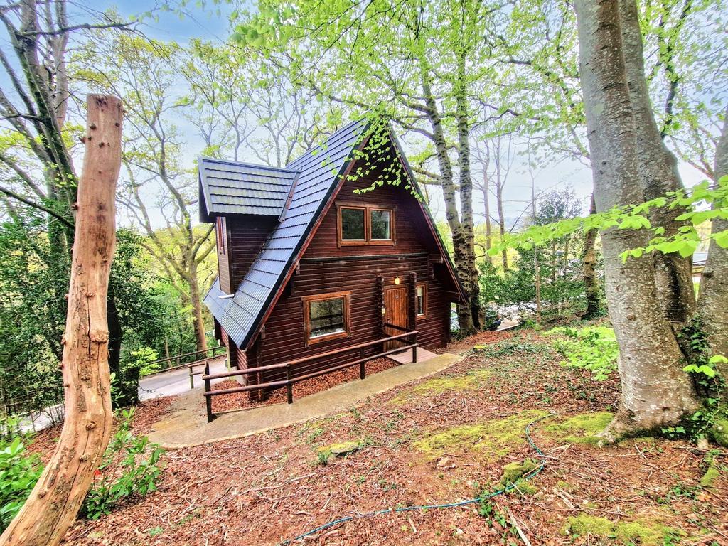 Front of A Frame Lodge