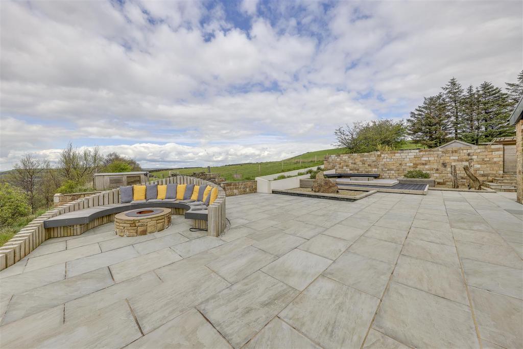 Rear Patio with Fire Pit