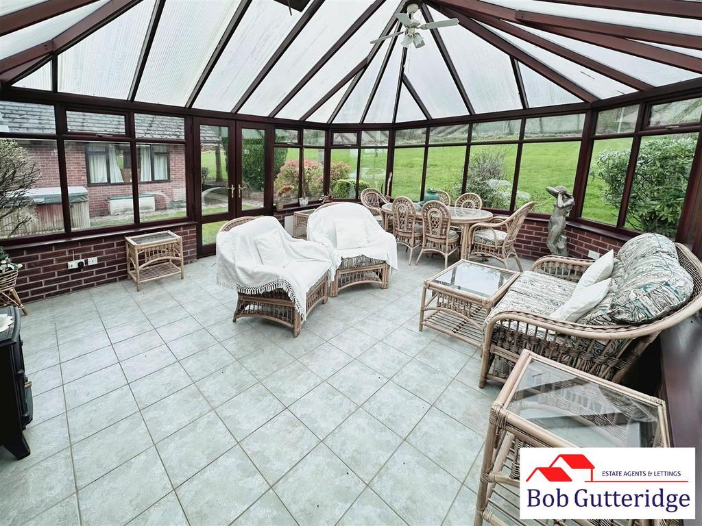 HALF BRICK &amp; DOUBLE GLAZED CONSERVATORY