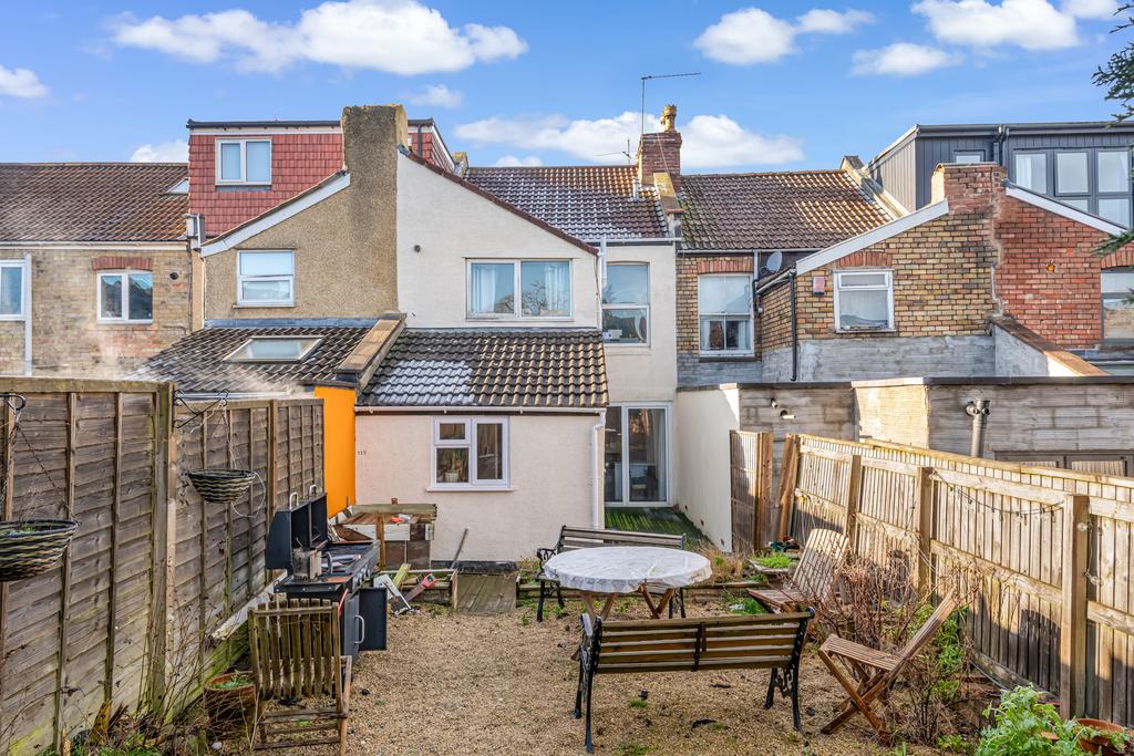 Rear of property