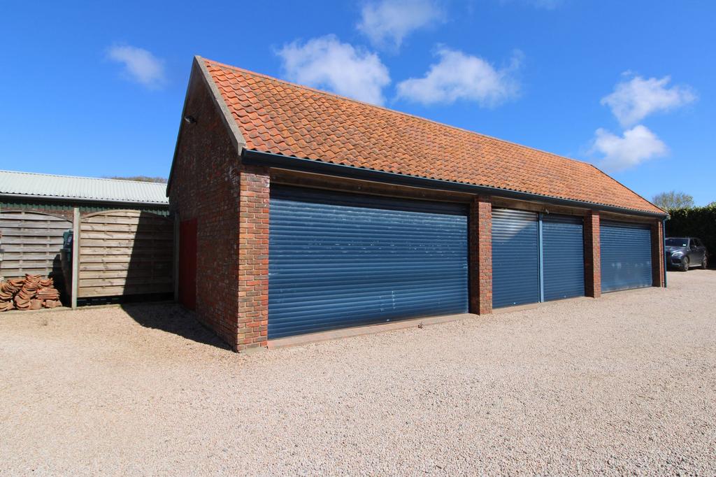 Large double garage