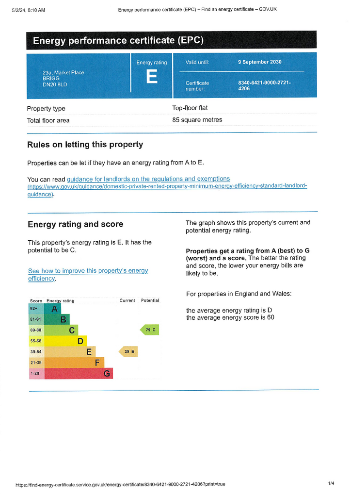 EPC Certificate