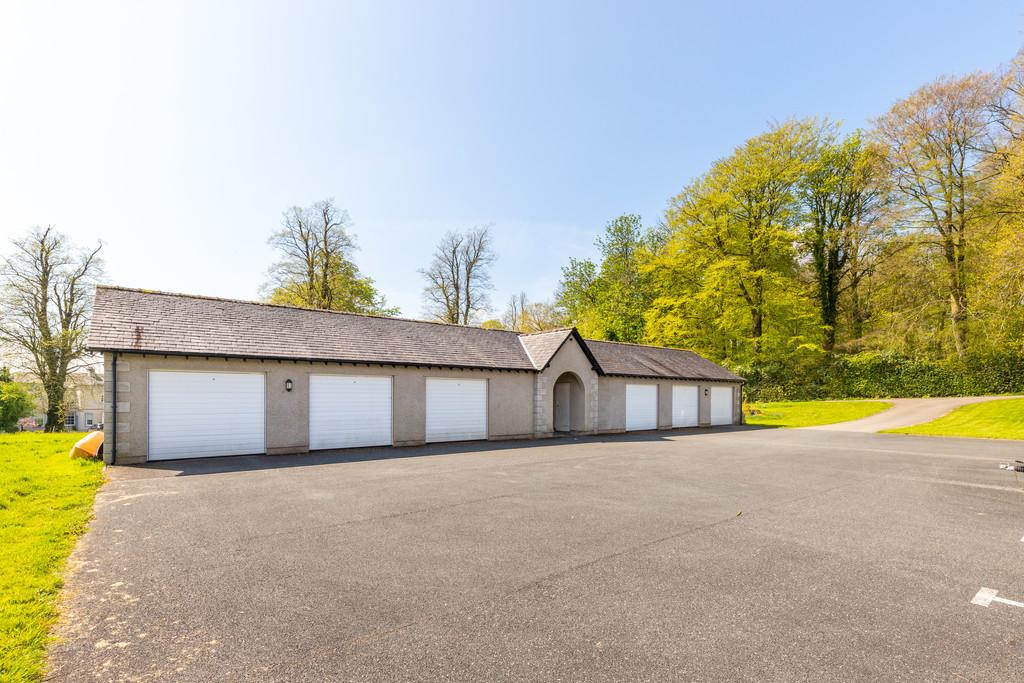 Garage block and parking