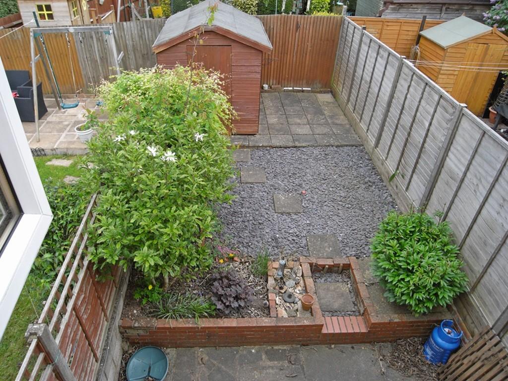 Rear garden high