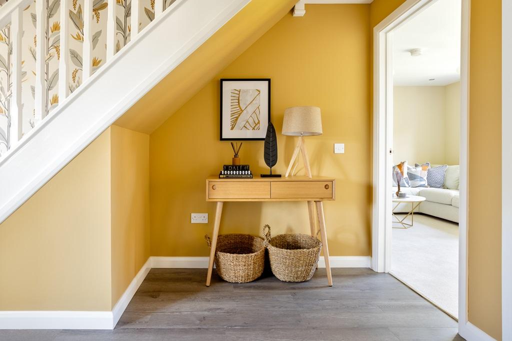 The Hume home has a bright hallway