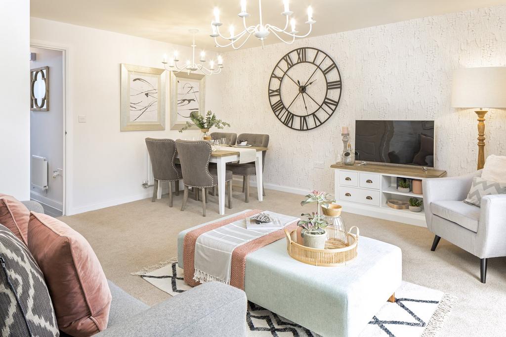 Lounge/dining area in the Wilford 2 bedroom home