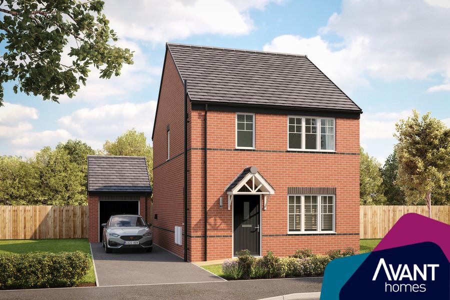 Plot 307 at Cotchett Village Etwall... 3 bed detached house - £299,950