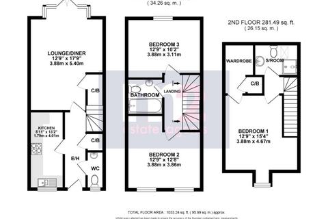 3 bedroom terraced house for sale, Sunbeam Close, Newport NP19