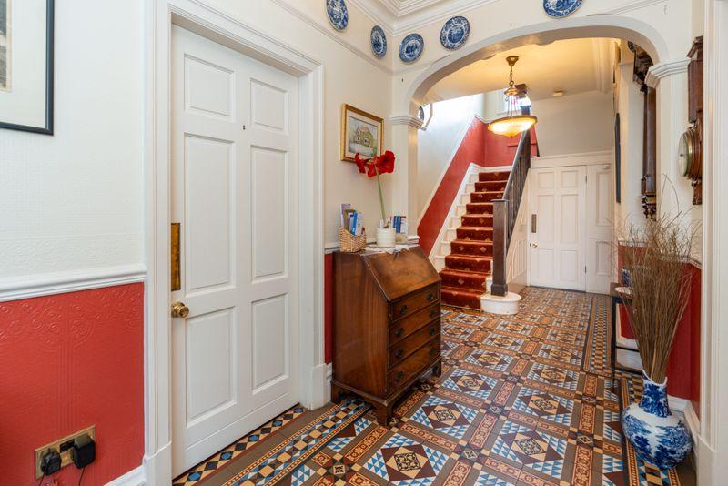 Minton tiled hall