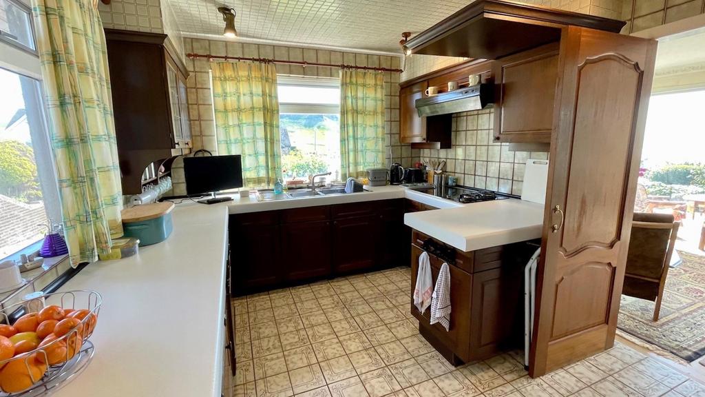 Fully tiled kitchen