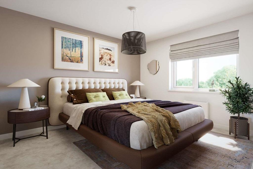 Main bedroom with space for a large bed and...