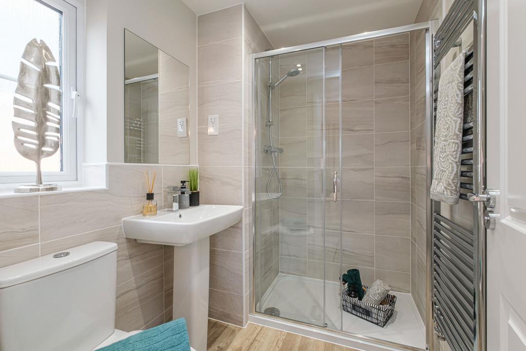 Interior view of the en suite in our 4 bed...