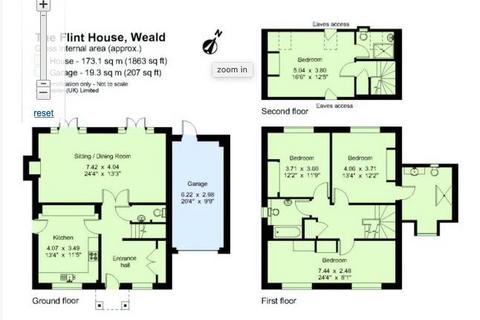 4 bedroom detached house to rent, Mount Pleasant Road, Weald, Sevenoaks