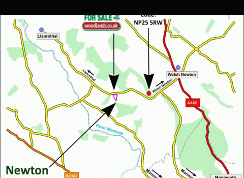 Land for sale, Near Llanrothal , Monmouth NP25