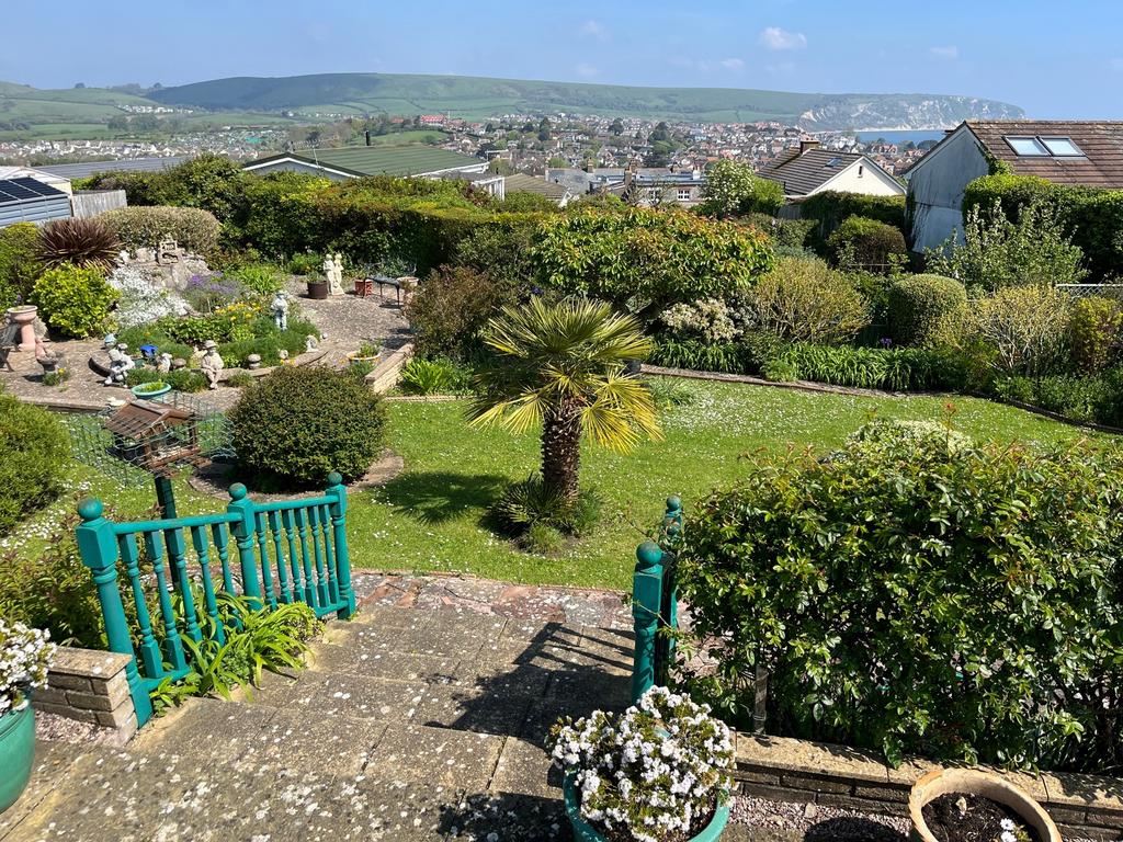 Garden and hill views