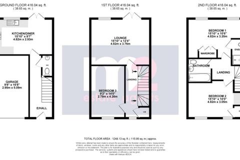 3 bedroom townhouse for sale, Lysaght Avenue, Newport NP19