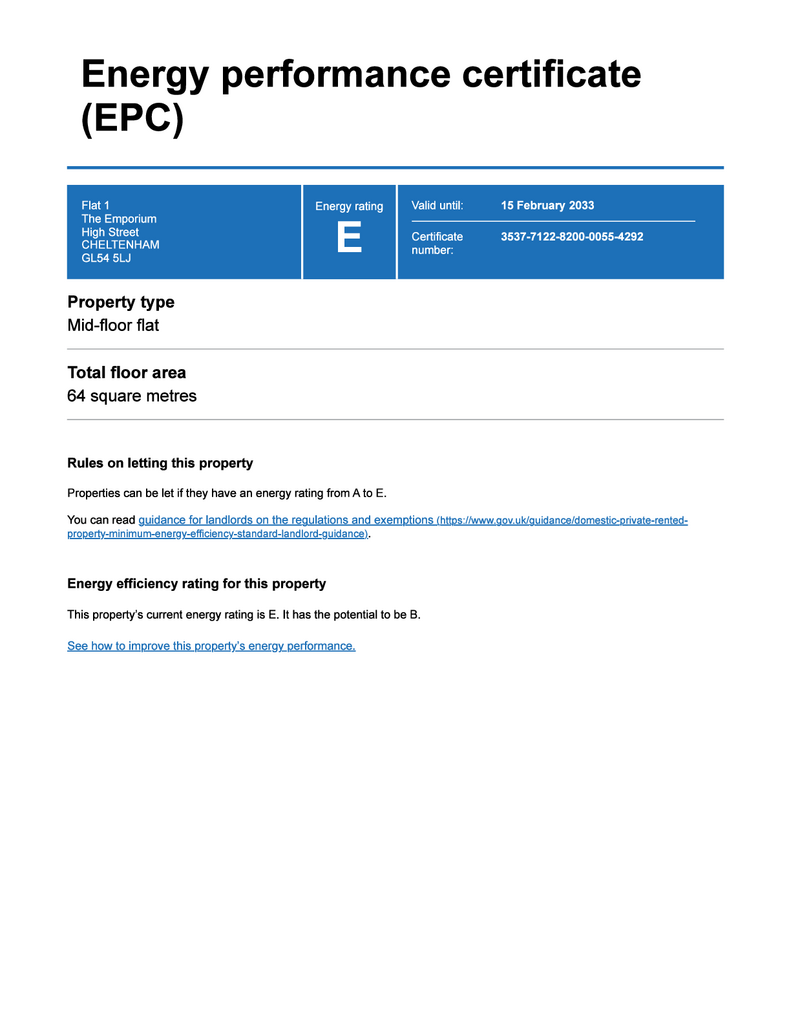 EPC Certificate